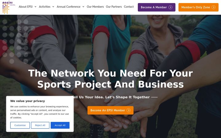 Screenshot stránky epsi.eu