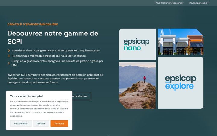 Screenshot van epsicap.fr