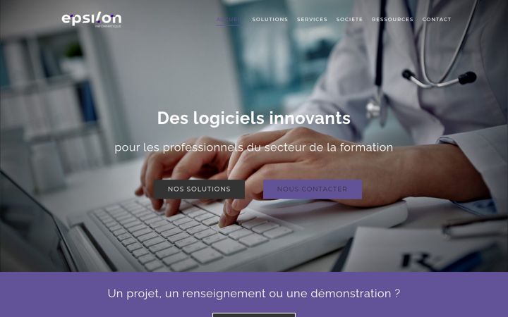 Screenshot van epsilon-formation.fr