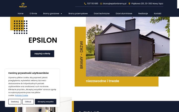 Skærmbillede af epsilonbramy.pl