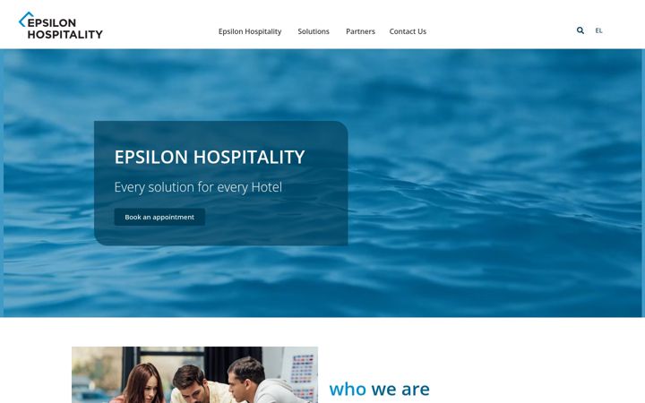Screenshot di epsilonhospitality.com.gr