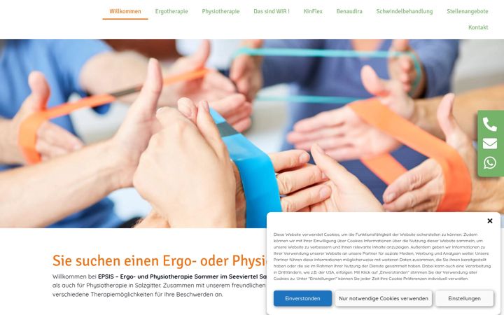 Snímek obrazovky epsis.de