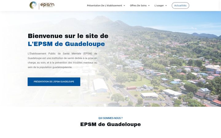 Screenshot van epsm-guadeloupe.fr