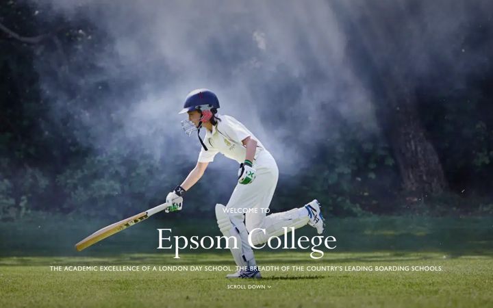 Screenshot von epsomcollege.org.uk