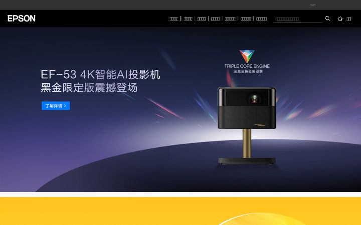 Screenshot of epson.com.cn