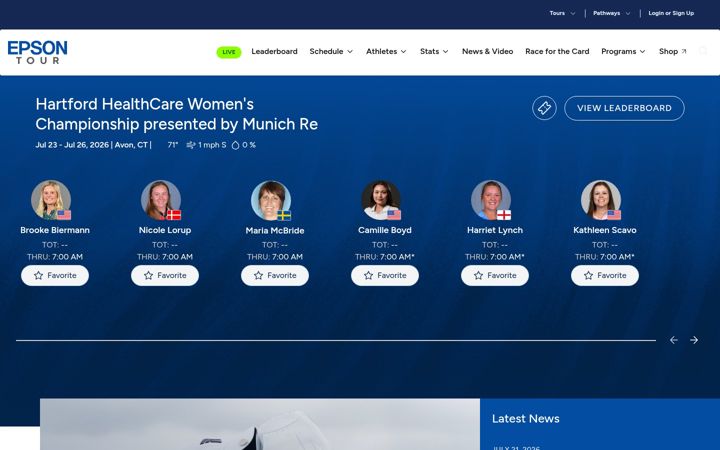 Screenshot of epsontour.com
