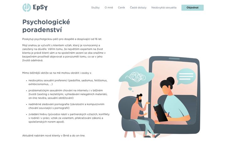 Screenshot di epsy.cz