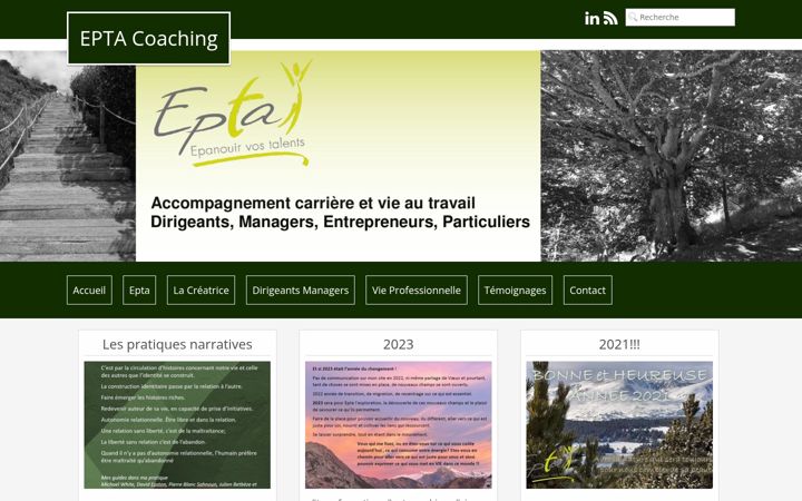 Skærmbillede af epta-coaching.net