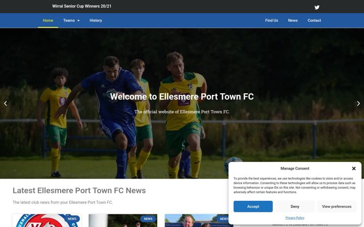 Screenshot von eptfc.co.uk