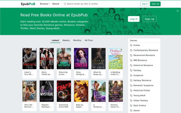Screenshot of epub.pub