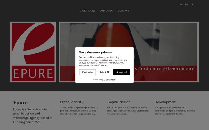 Screenshot van epure.ch