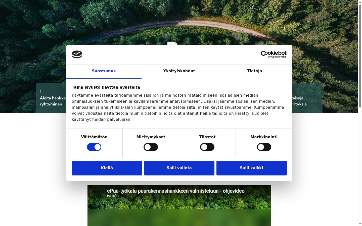 Zrzut ekranu banera zgody wyświetlanego przed jakąkolwiek interakcją