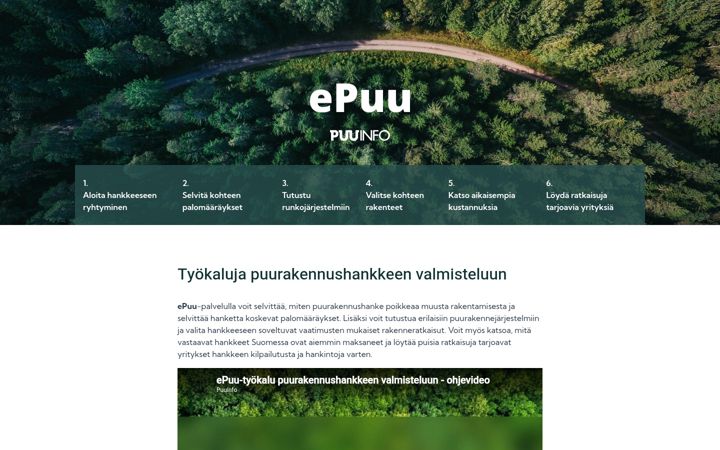 Ekrānuzņēmums no epuu.fi