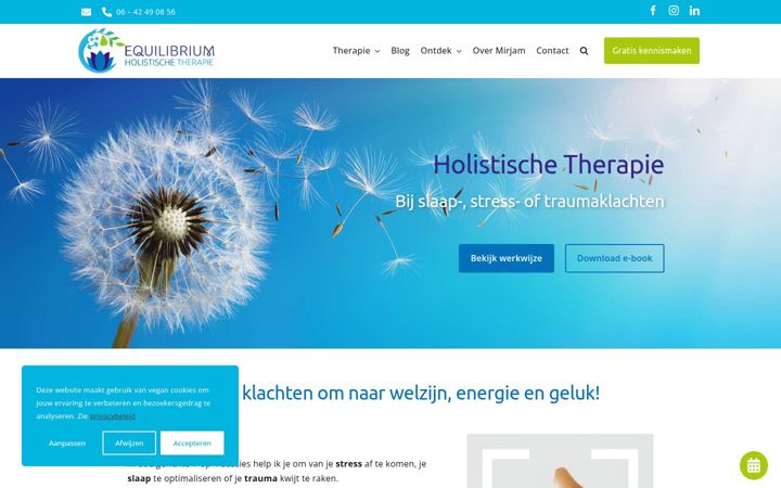 Snímek obrazovky eq-therapie.nl