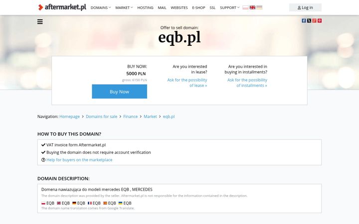 Skærmbillede af eqb.pl