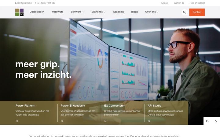 Screenshot of eqgroup.nl