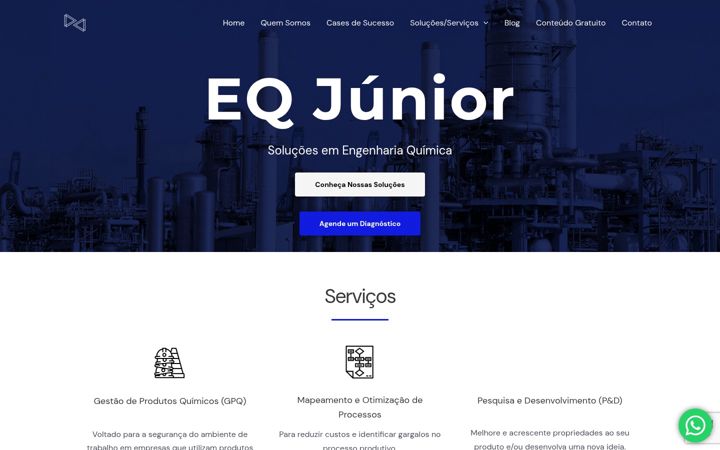 Screenshot von eqjunior.com.br