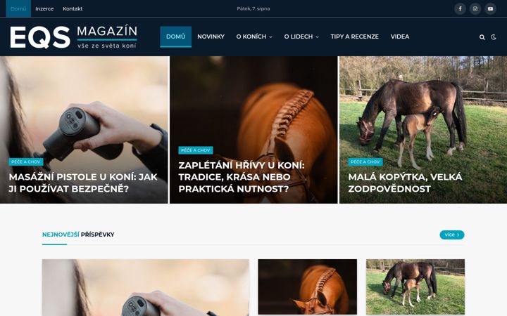 Screenshot di eqsmagazin.cz