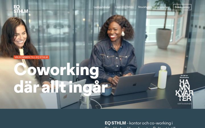 Screenshot του eqsthlm.se