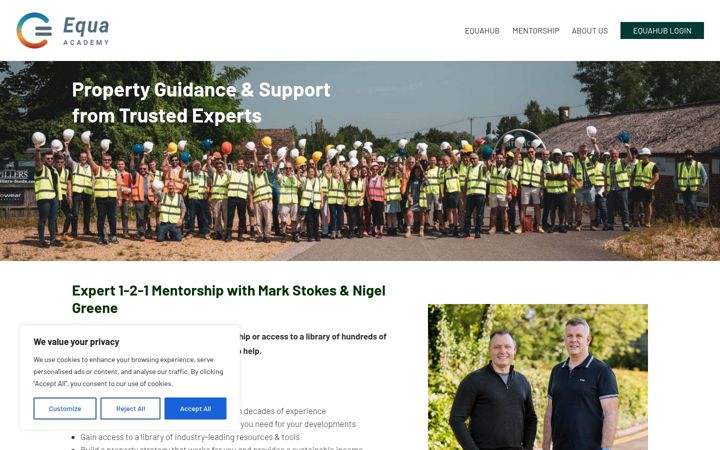 Screenshot von equaacademy.co.uk