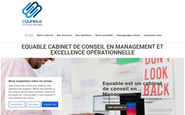 Ekraanipilt saidist equable.fr