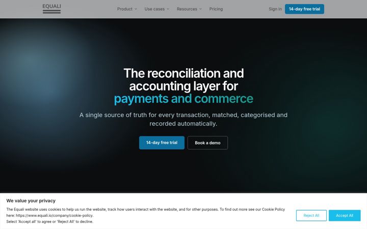 Screenshot του equali.io