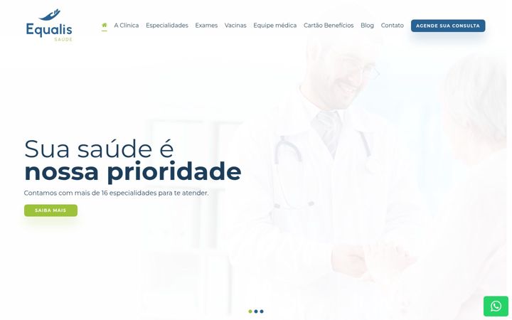 Screenshot von equalissaude.com.br