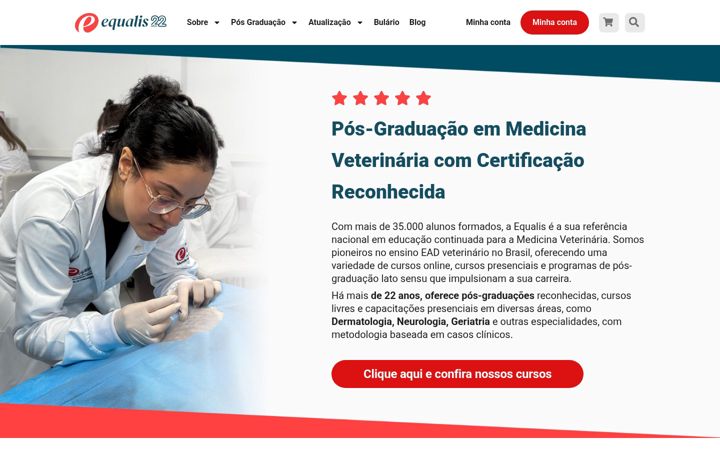 Screenshot von equalisveterinaria.com.br