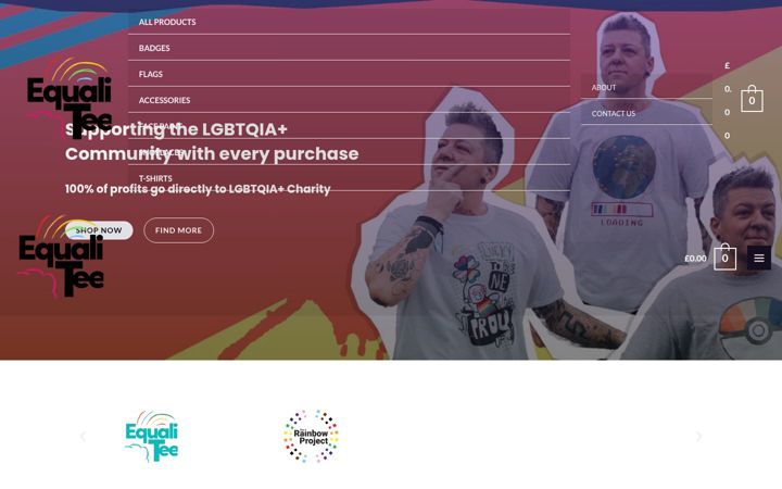 Screenshot von equalitee.co.uk