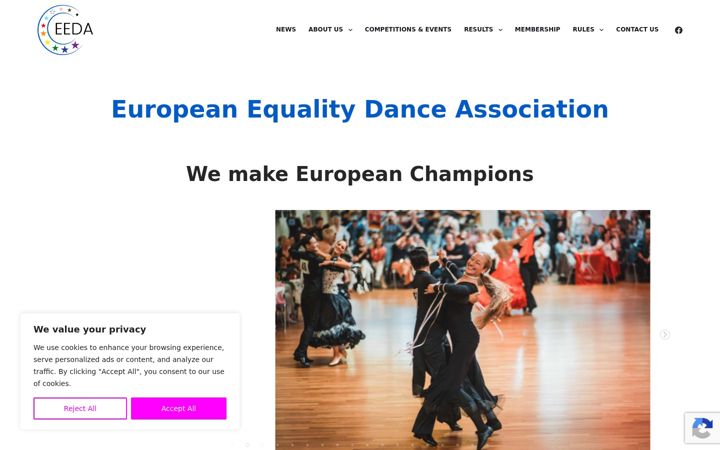 Skärmbild av equalitydance.eu