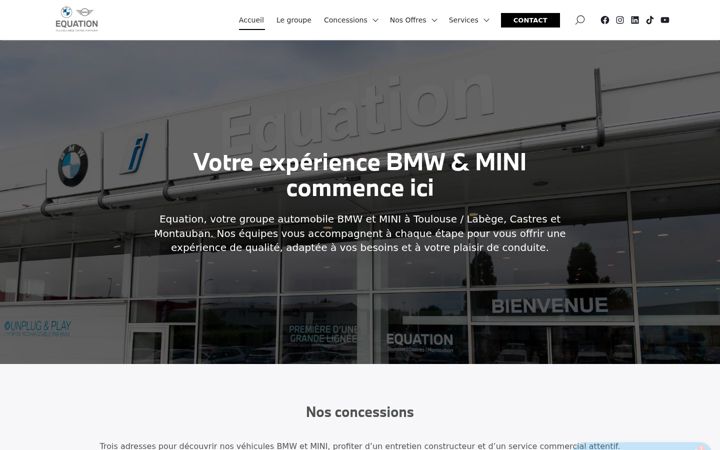 Screenshot of equation-bmw-mini.fr