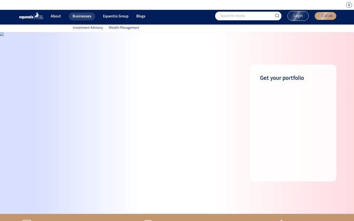Screenshot of equentis.com