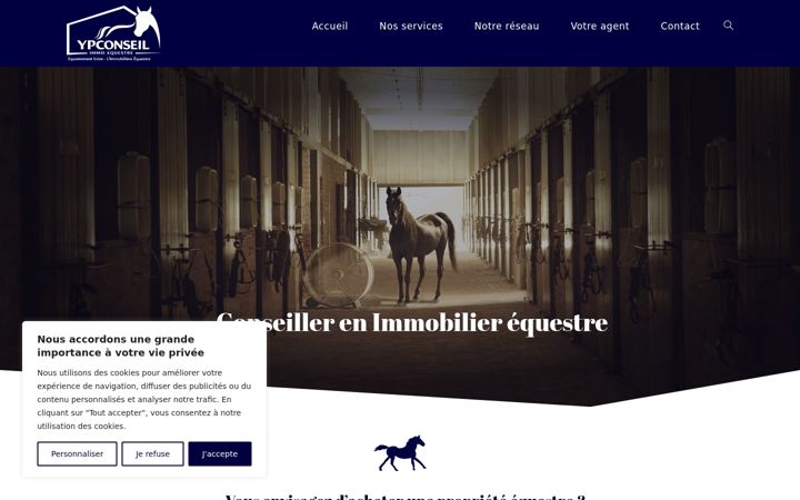 Screenshot of equestrement-votre.fr