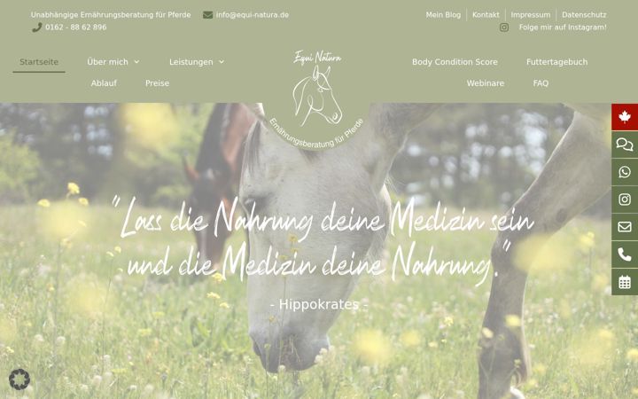 Screenshot ta' equi-natura.de