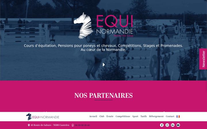 Screenshot of equi-normandie.fr