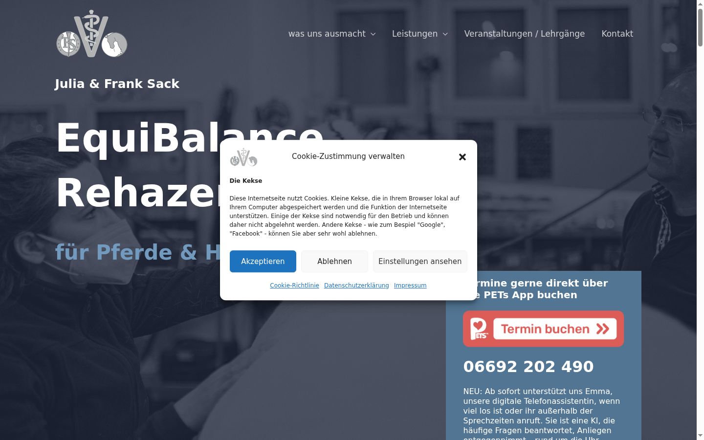 Screenshot tal-banner tal-kunsens muri qabel kwalunkwe interazzjoni
