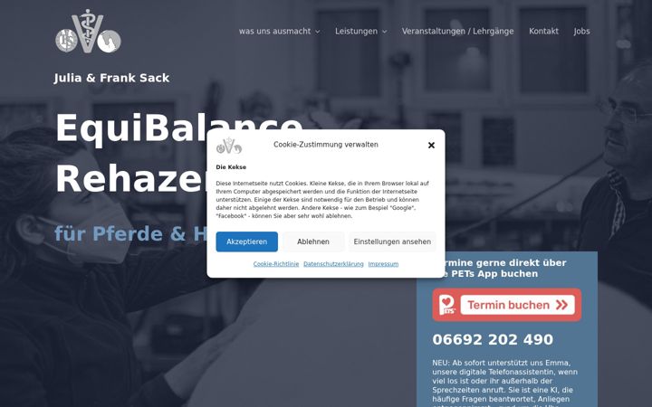 Screenshot ta' equibalance-rehazentrum.de