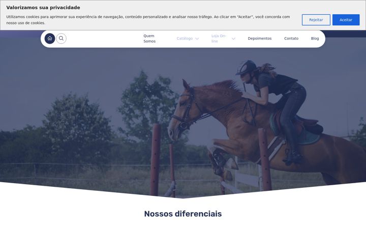 Screenshot von equiboard.com.br
