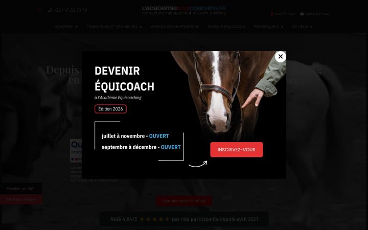 Screenshot of equicoaching.fr