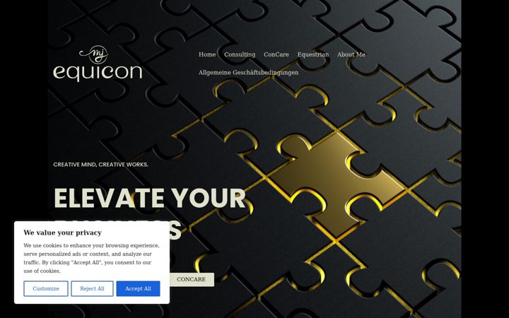 Screenshot van equicon.ch