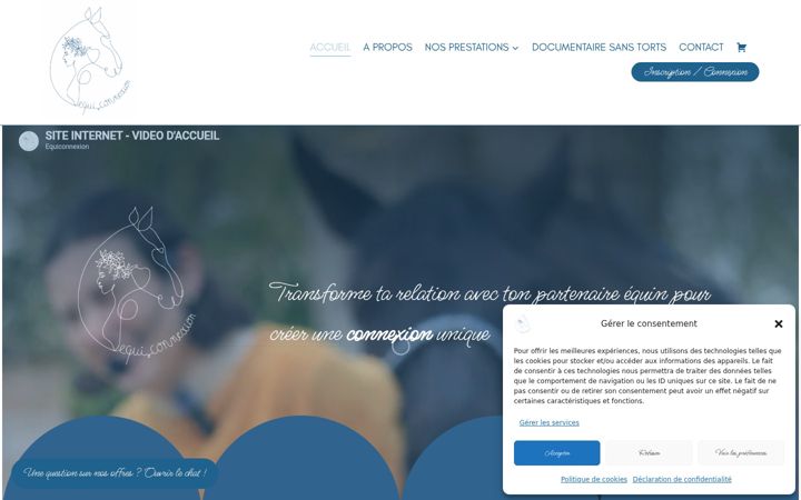 Ekrānuzņēmums no equiconnexion.fr