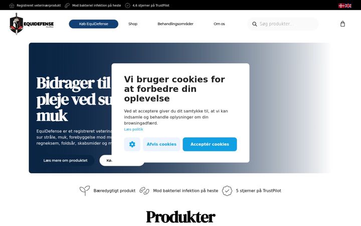 Skärmbild av equidefense.dk
