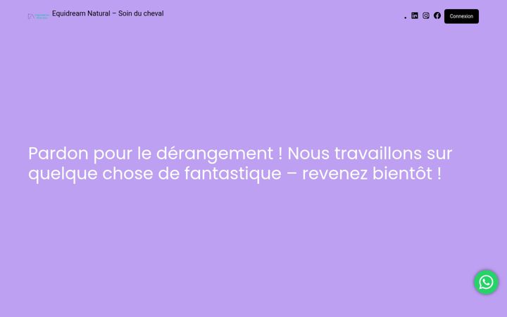 Screenshot van equidreamnatural.ch