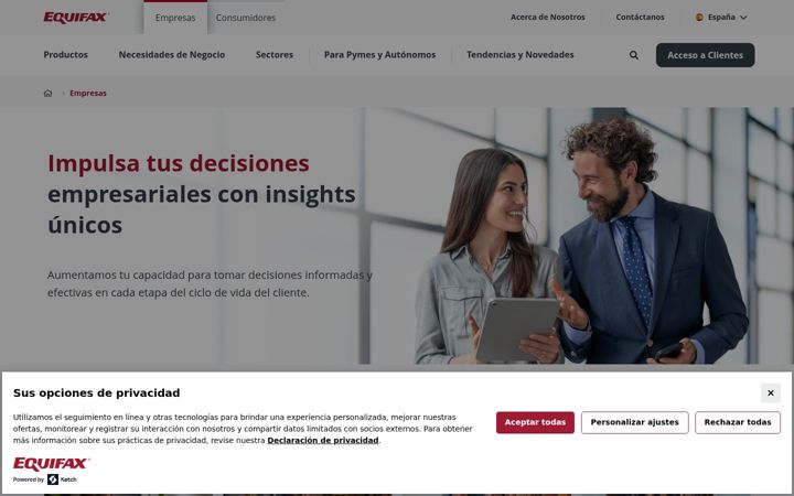 Screenshot of equifax.es