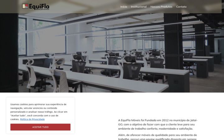 Screenshot von equiflamoveis.com.br