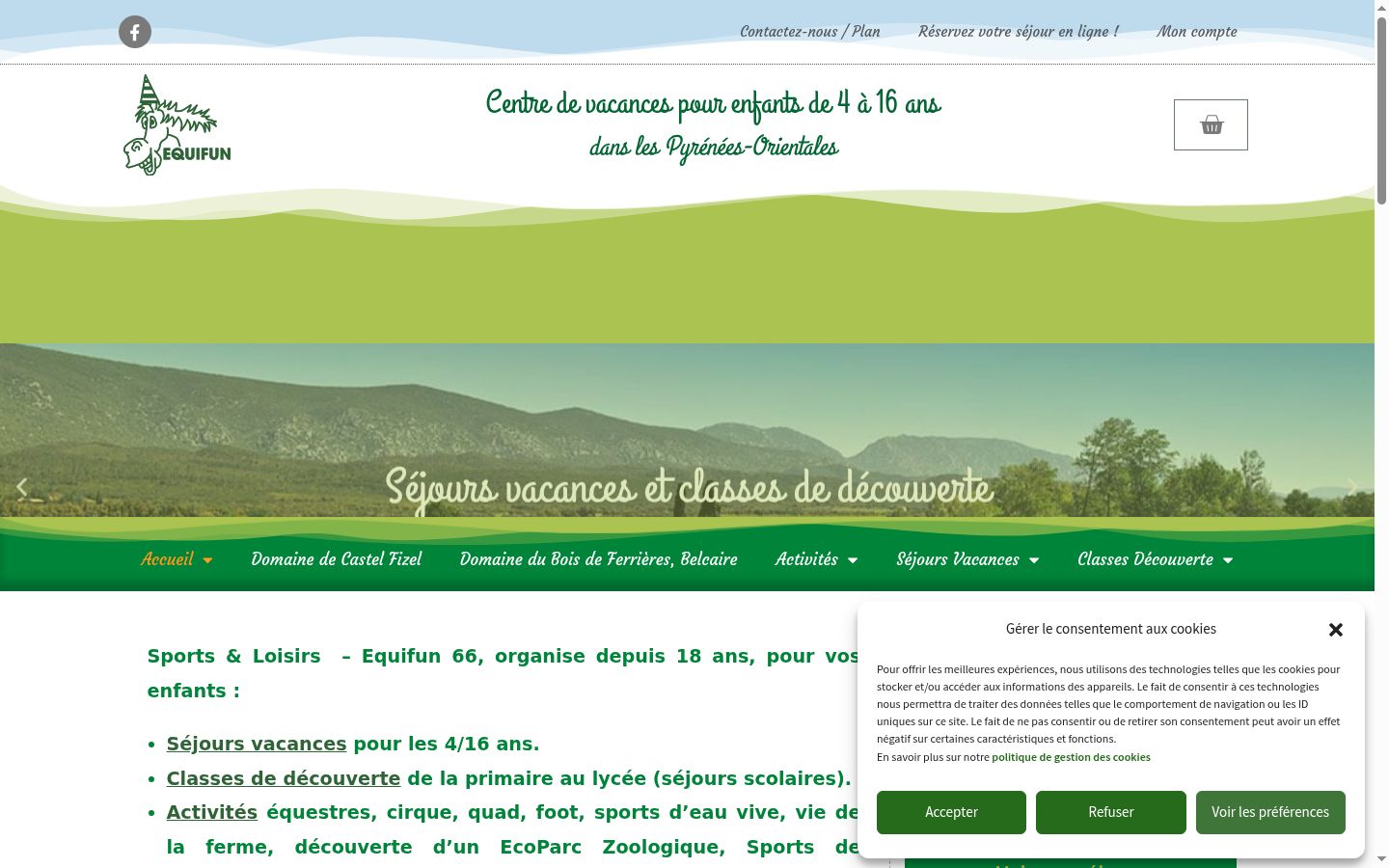 Screenshot tal-banner tal-kunsens muri qabel kwalunkwe interazzjoni