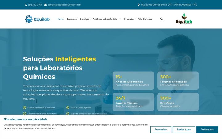 Screenshot von equilabsolucoes.com.br
