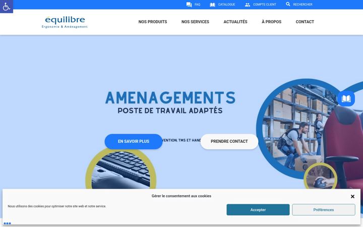 Ekrānuzņēmums no equilibre-france-ergonomie.fr
