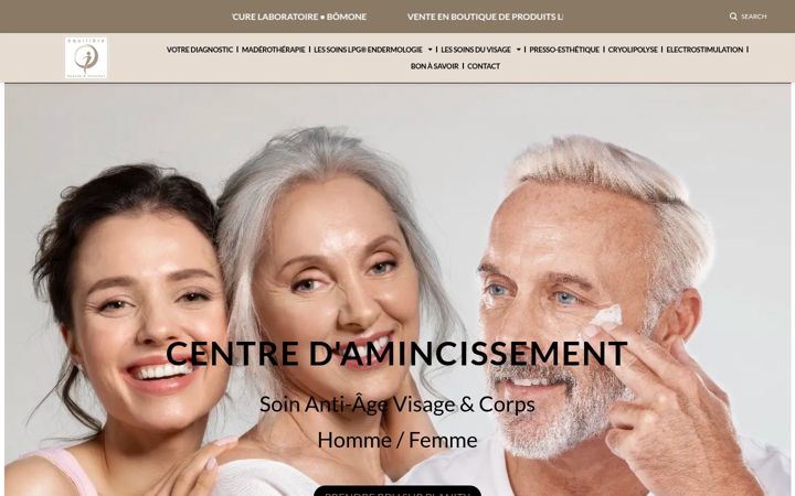Ekrānuzņēmums no equilibre-minceur.fr