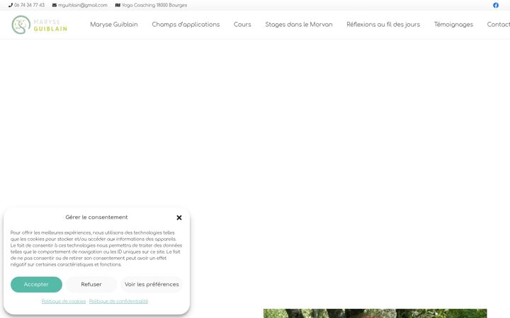 Ekrānuzņēmums no equilibreressources.fr